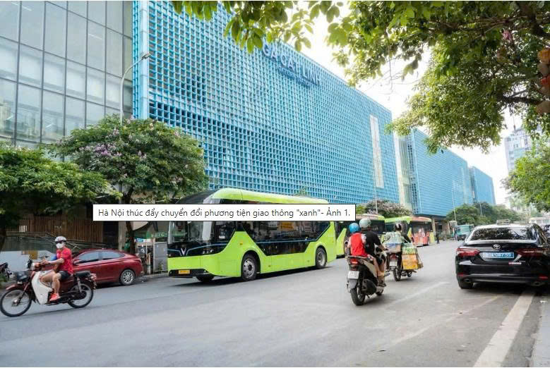 Hà Nội thúc đẩy chuyển đổi phương tiện giao thông 